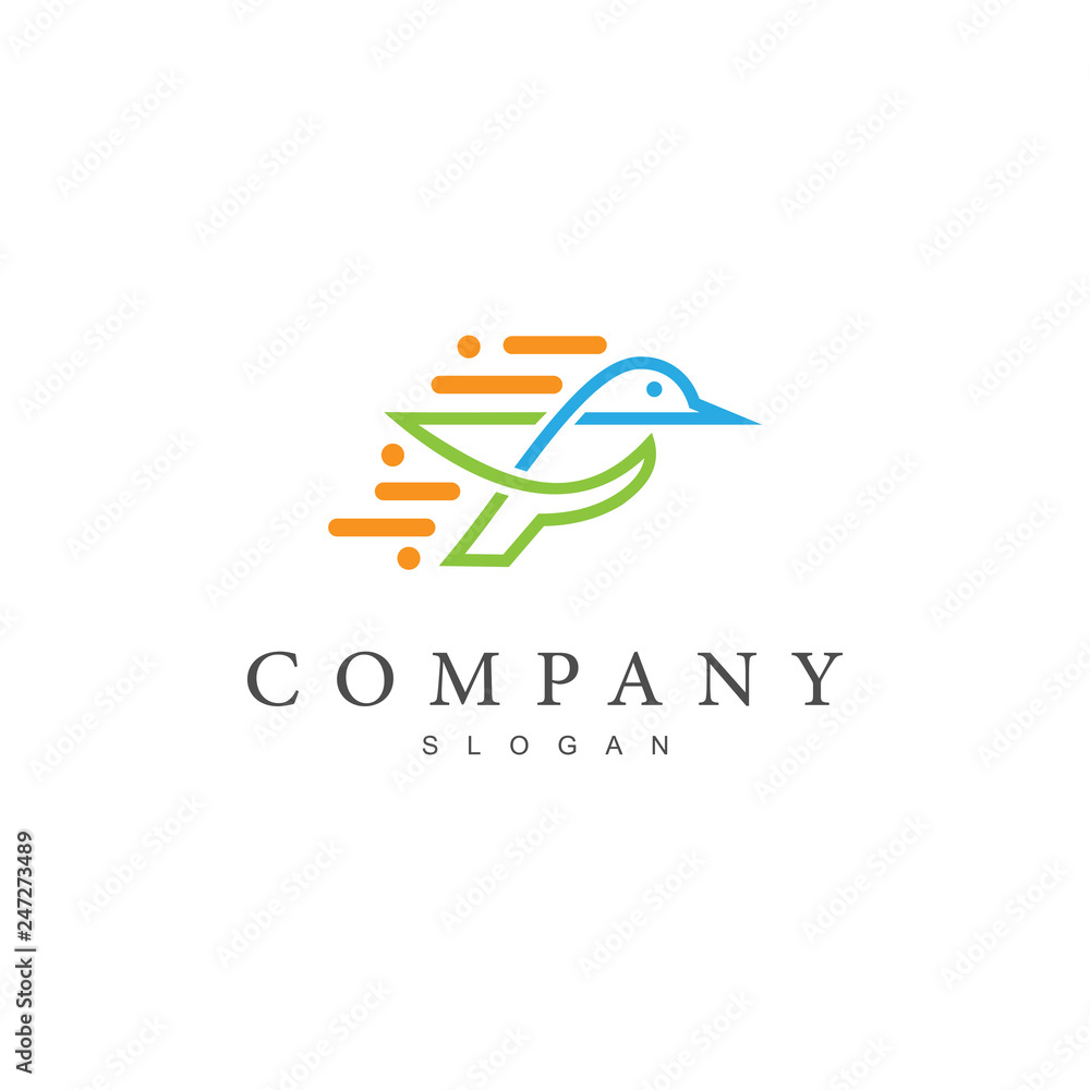 Fast Bird Logo Design Fast Bird Logo Design