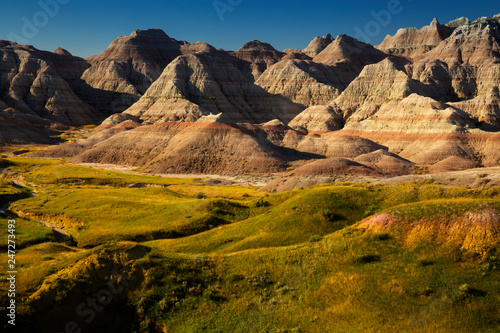 Eroding textures of the Badlands National Park South Dakota