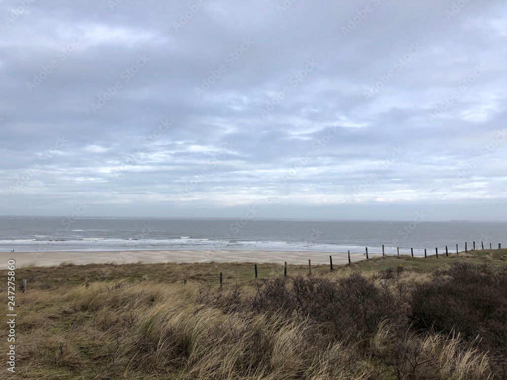 Beach and the north sea at Texel island