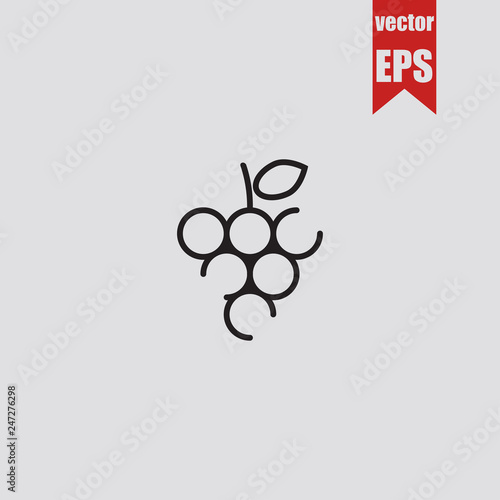 Grapes icon.Vector illustration. 