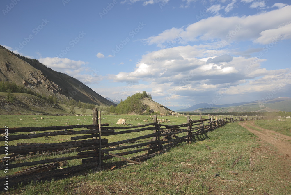 The picturesque landscape of the Oka region of Buryatia