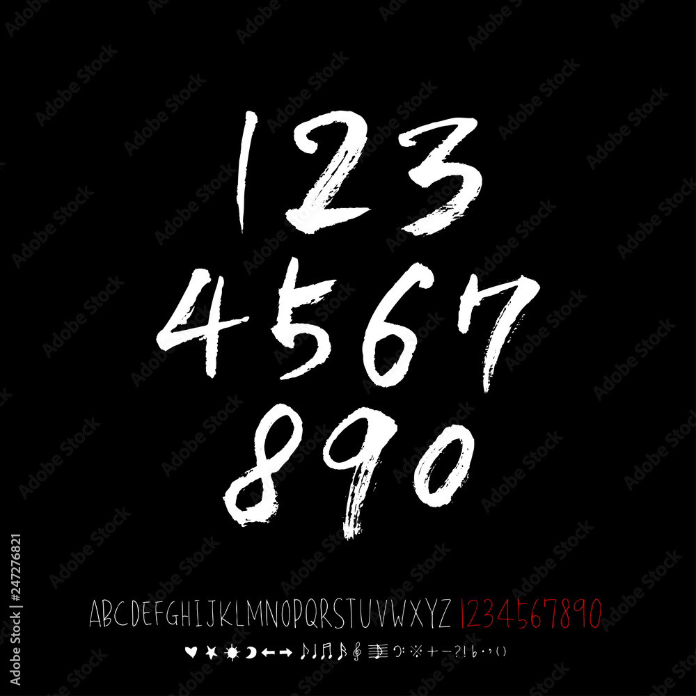 벡터 문자 / 손으로 쓴 글씨체