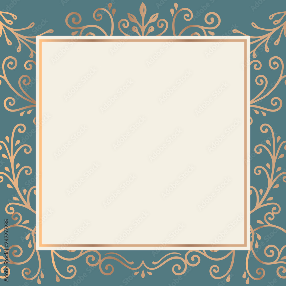 Gold frame background illustration Gold frame background illustration