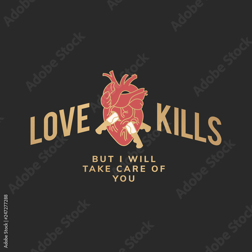Love kills illustration