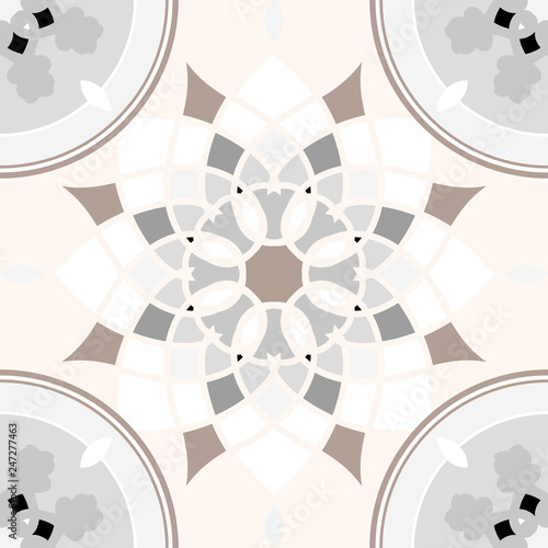 Floor tile pattern design illustration