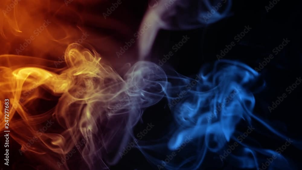 Blue and red artistic smoke abstract wallpaper Blue and red artistic smoke abstract wallpaper