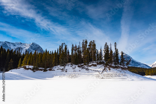 Wallpaper Mural Winter in the mountains under clear blue skies Torontodigital.ca
