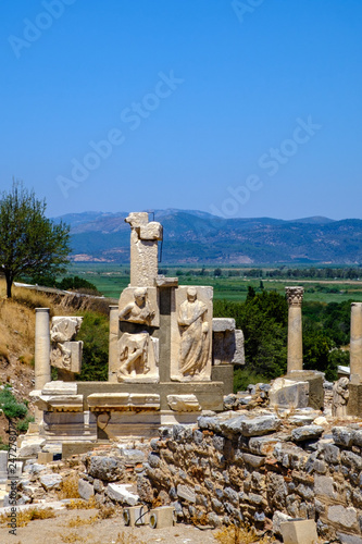 Antique objects and structures in Ephesus, Selcuk, Turkey
