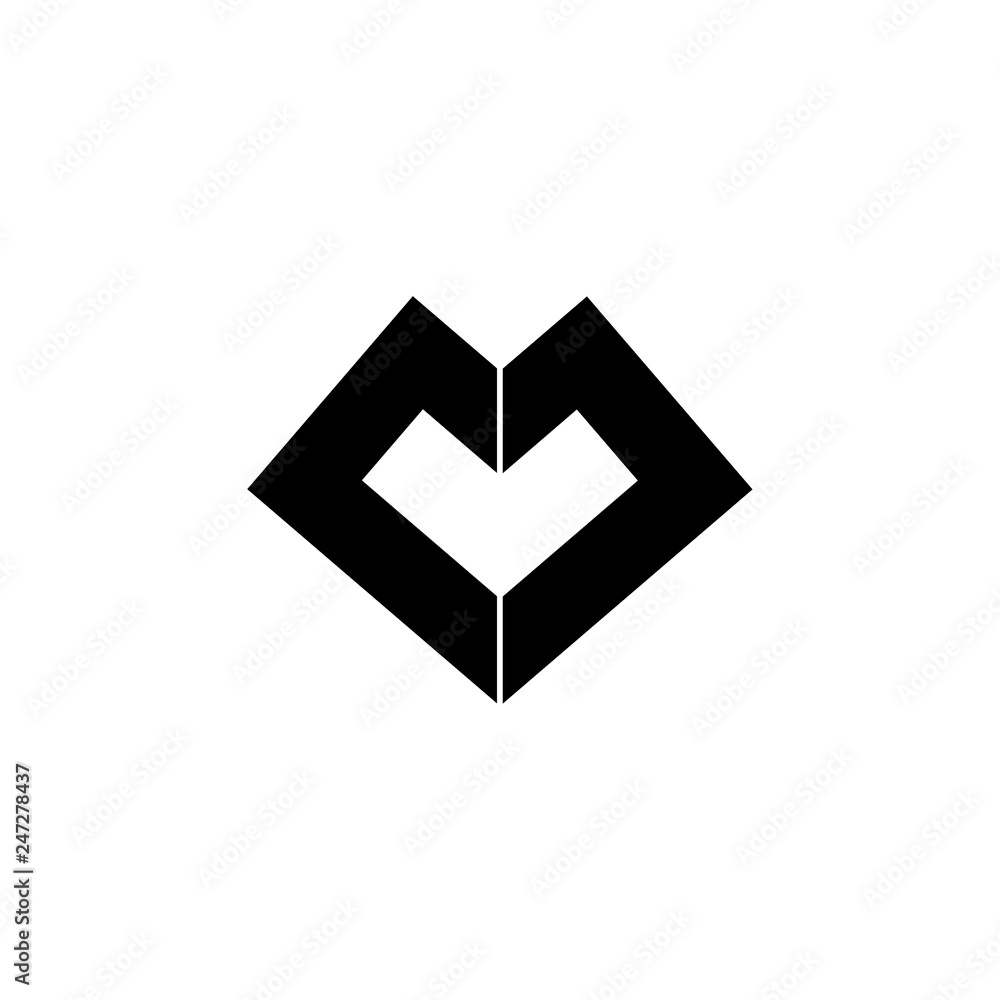 abstract letters m diamond shape logo vector abstract letters m diamond shape logo vector