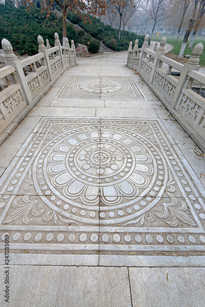 Stone bridge carving pattern