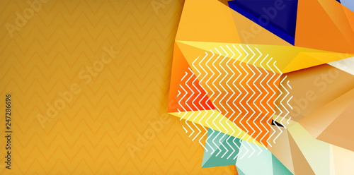 Triangular low poly background design
