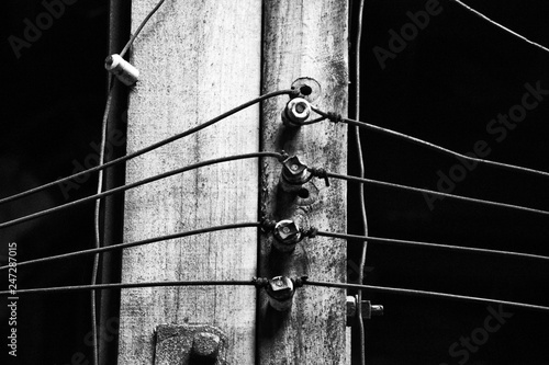 Canvas Print knob and tube