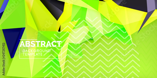 Triangular low poly background design