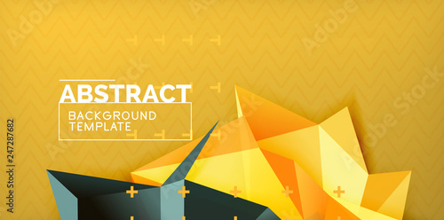 Triangular low poly background design