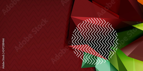 Triangular low poly background design