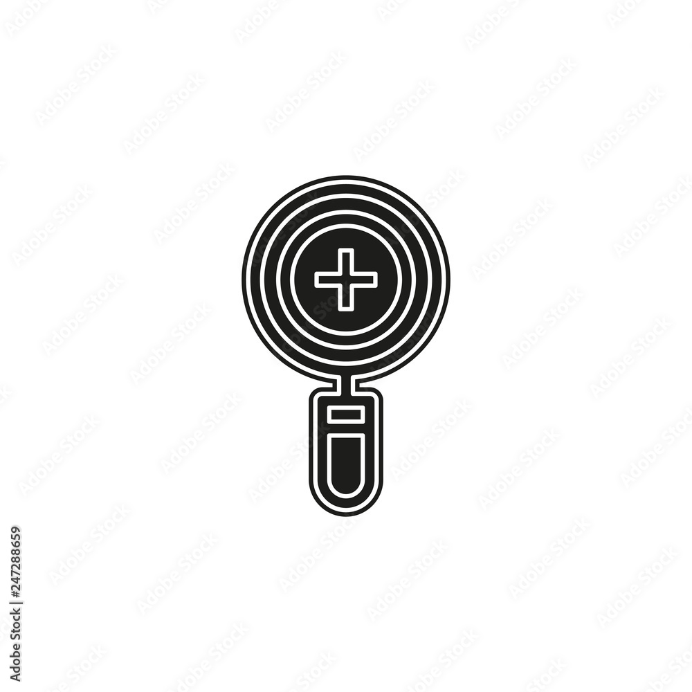 zoom in icon - magnifying glass symbol - find button zoom in icon - magnifying glass symbol - find button