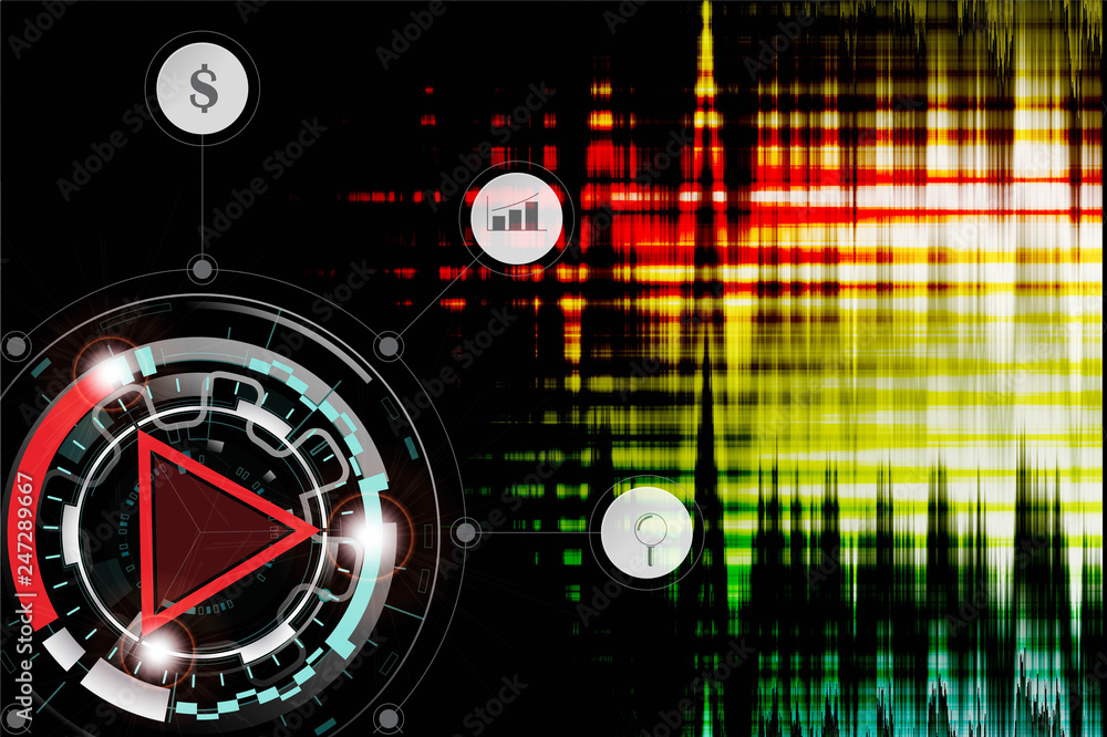 Abstract technology background Hi-tech communication concept. Sci-Fi Futuristic HUD. illustration of scientific visualization Abstract technology background Hi-tech communication concept. Sci-Fi Futuristic HUD. illustration of scientific visualization