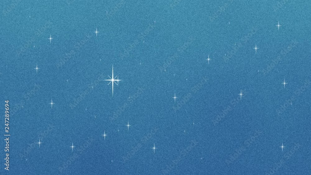 Beautiful Starry Night Sky in a Cartoon Style Beautiful Starry Night Sky in a Cartoon Style