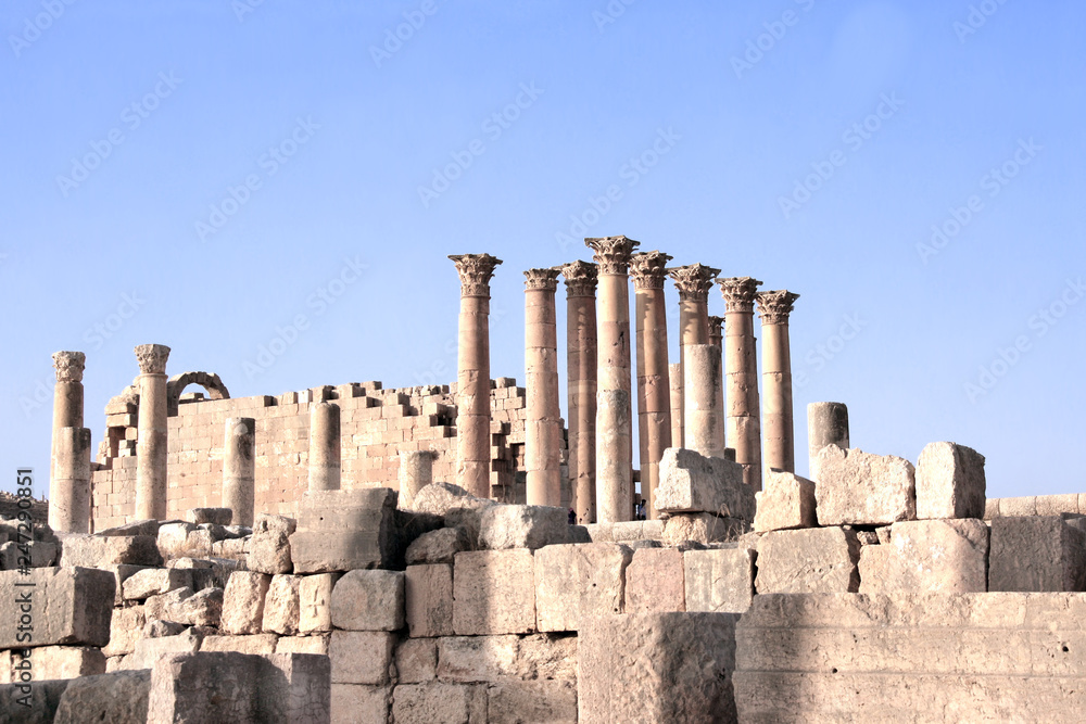 Temple of Artemis in Jerash, Jordan