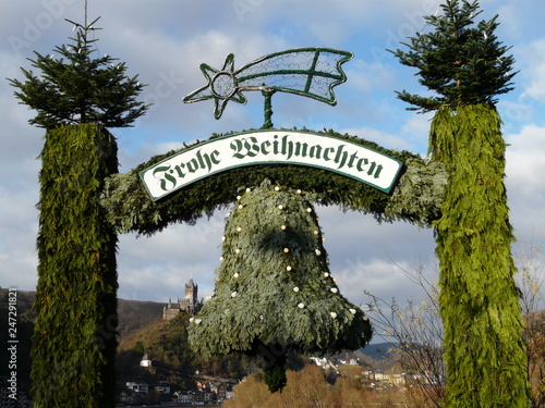 Weihnachtsglocke Frohe Weihnachten in Cochem / Mosel