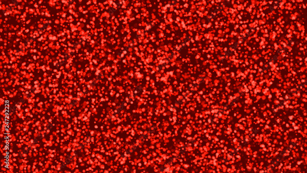 Abstract red background with many particles Abstract red background with many particles