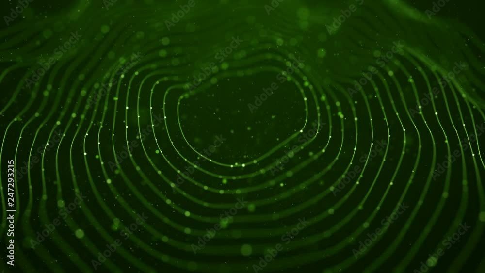 Abstract background with waves and flicker particles on waving stripes. Animation of seamless loop. Abstract background with waves and flicker particles on waving stripes. Animation of seamless loop.
