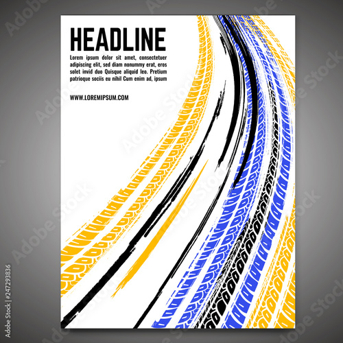 Vector automotive banner template