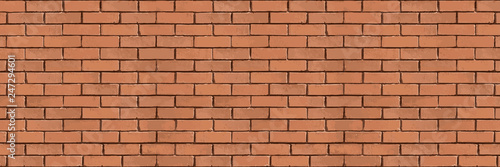 Widescreen background with a brick old wall for an interior, design, advertising, screensavers, wallpapers, covers.