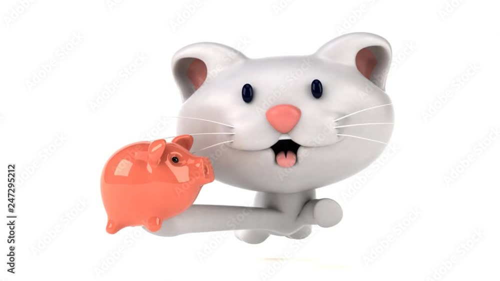 Fun cat running - 3D Animation