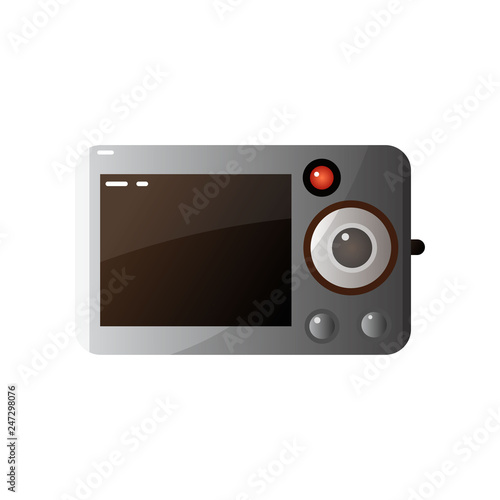 Modern Digital Photo Camera Screen Vector Illustration
