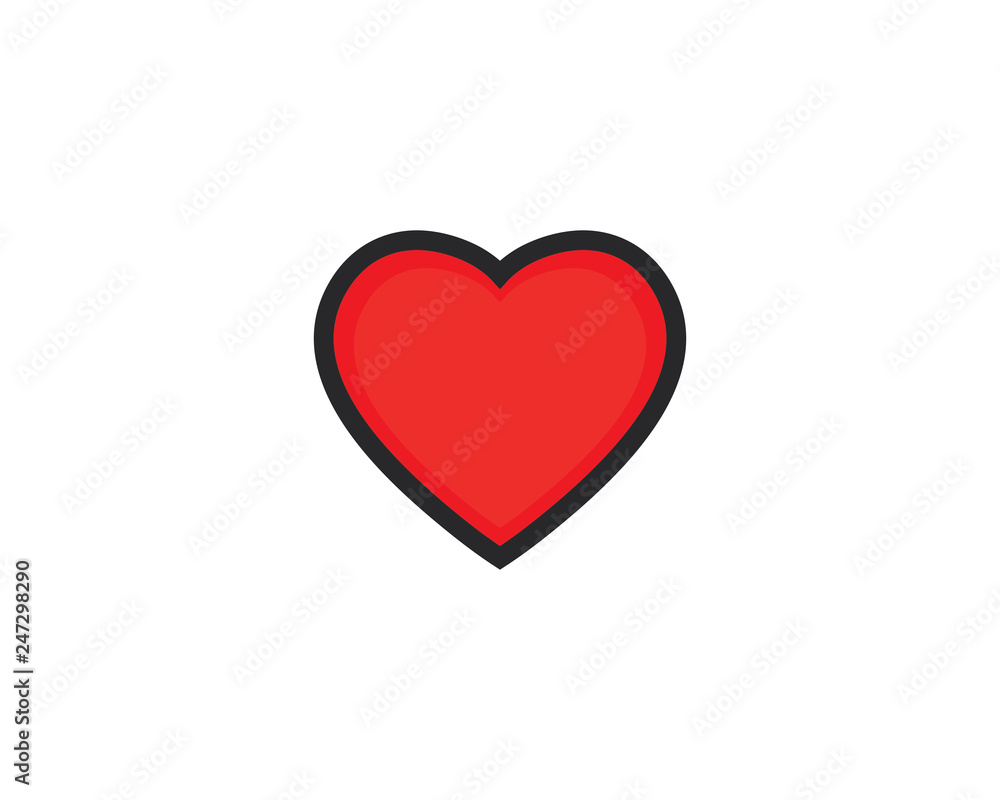 Heart Logo design vector template. Happy Valentines Day concept. Infinity   Love Logotype icon