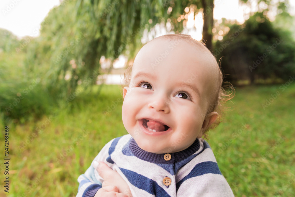 A child in nature. Cheerful boy in nature. A child in nature. Cheerful boy in nature.