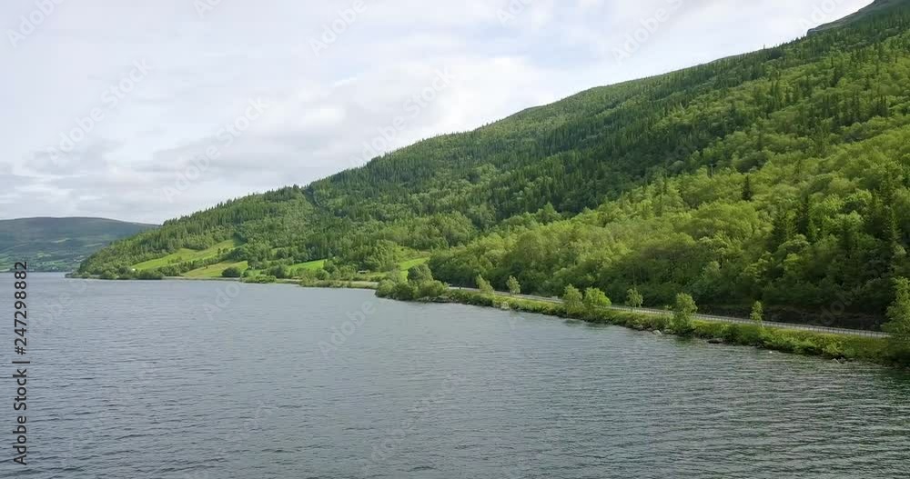 Norway - Lake Road (drone)