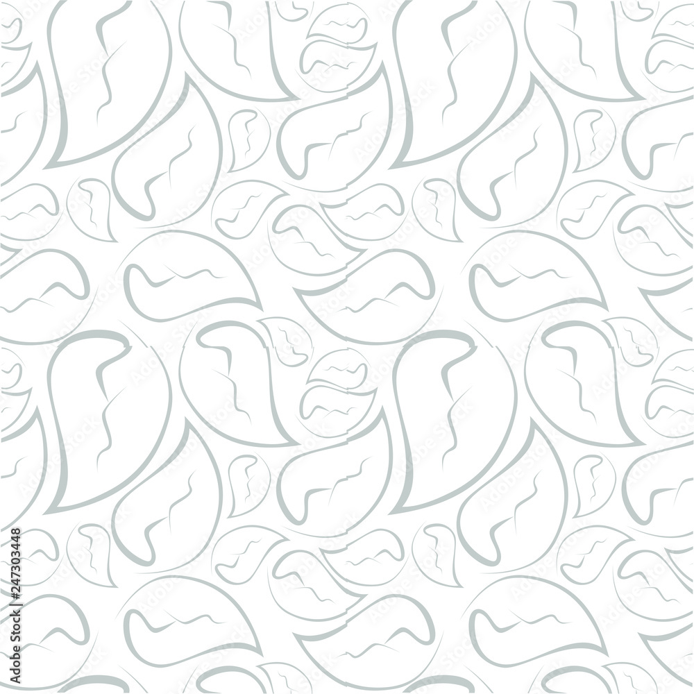 gray leaves pattern, gray seamless vector pattern, foliage, gray leaves made from lines on white background, leaf pattern for your design gray leaves pattern, gray seamless vector pattern, foliage, gray leaves made from lines on white background, leaf pattern for your design