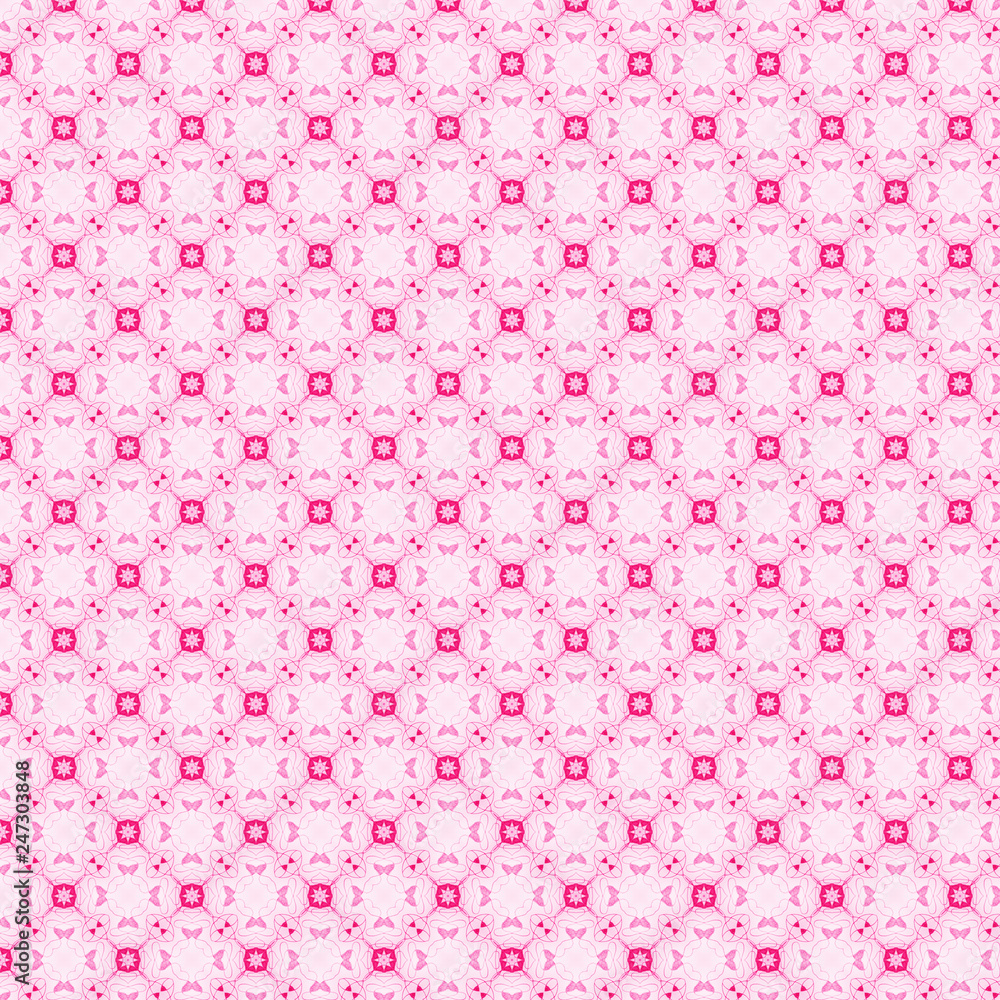 Nahtloses kaleidoskop Muster pink