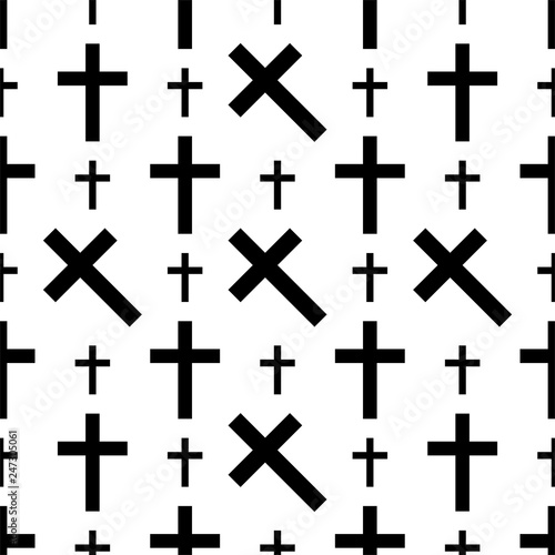 Christian Cross Seamless Pattern