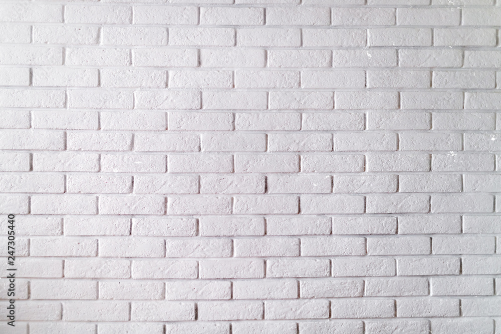 old white brick wall texture as background