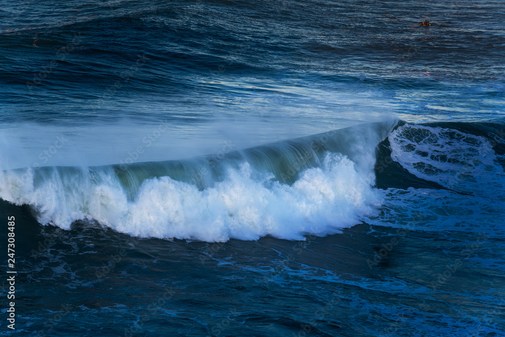 Atlantic ocean in morning at Nazare, Portugal. Atlantic ocean in morning at Nazare, Portugal.