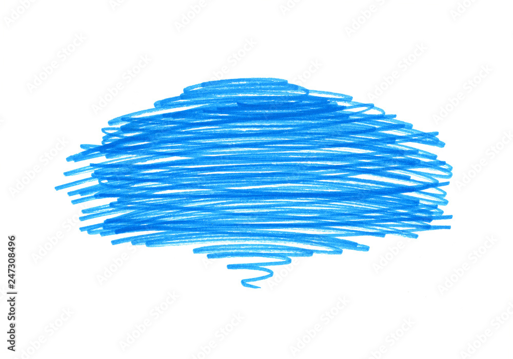 Abstract bright blue touches texture on white Abstract bright blue touches texture on white
