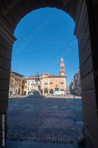 Mazzini square in Casale Monferrato, Piedmont photo