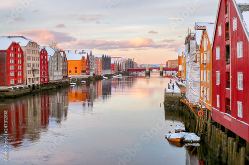 River Nidelva in Trondheim photo