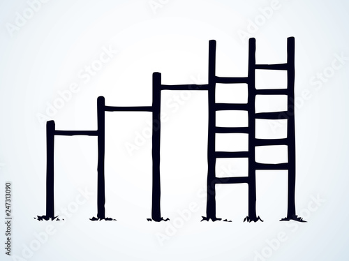 Vector drawing. Ladder