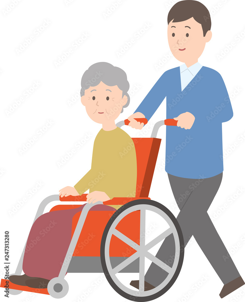 高齢者の介護イラスト Stock Vector Adobe Stock 高齢者の介護イラスト Stock Vector Adobe Stock