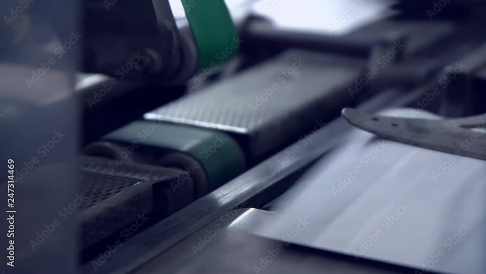 production of white mailing envelopes in the factory printing house