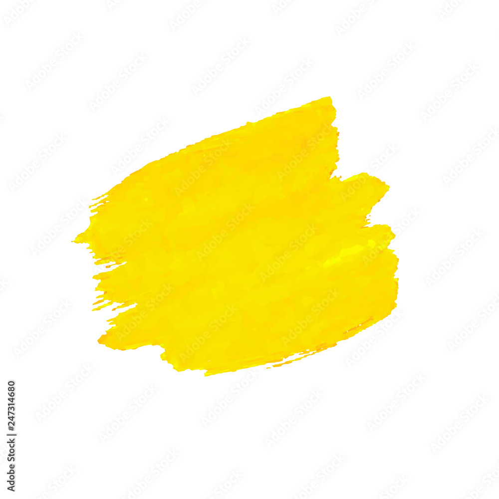 Naklejka premium Yellow Blob Isolated