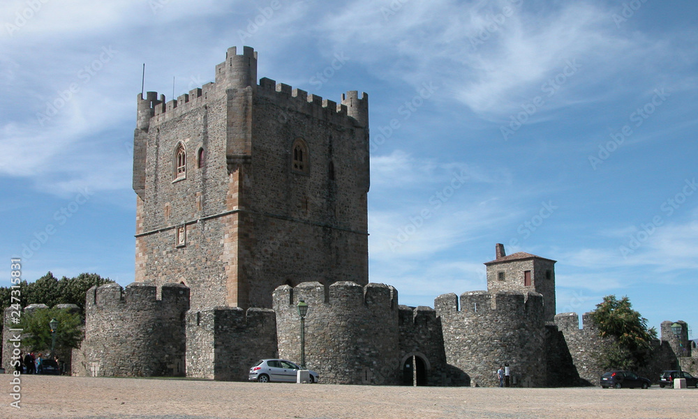 the medieval fortress of Braganza in Portugal