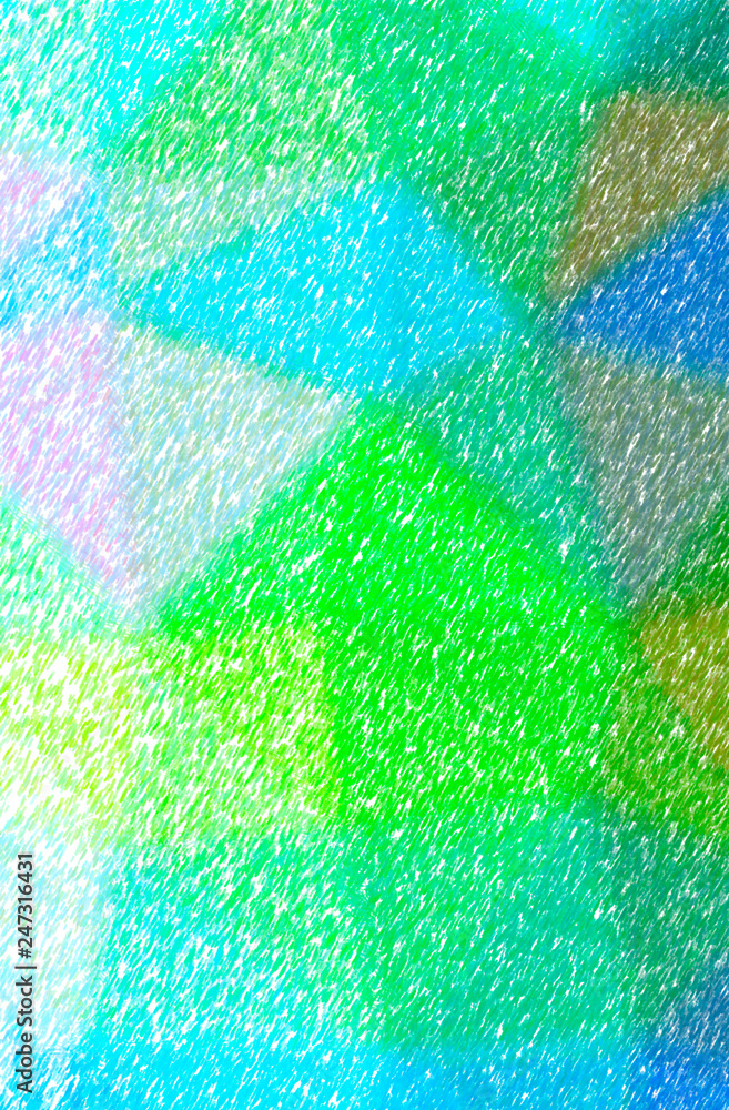 Abstract illustration of green, yellow Low Coverage Color Pencil background Abstract illustration of green, yellow Low Coverage Color Pencil background