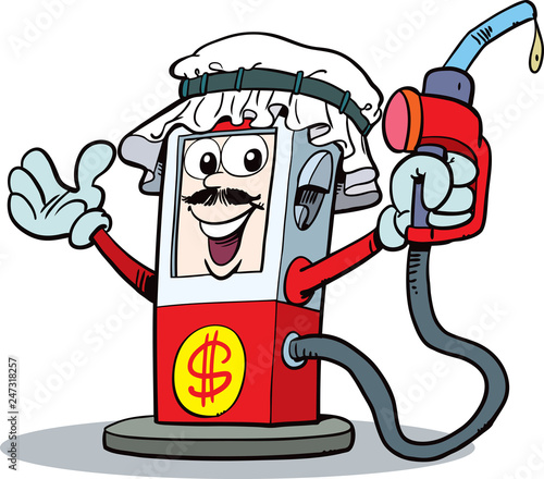 Gas pump mascot