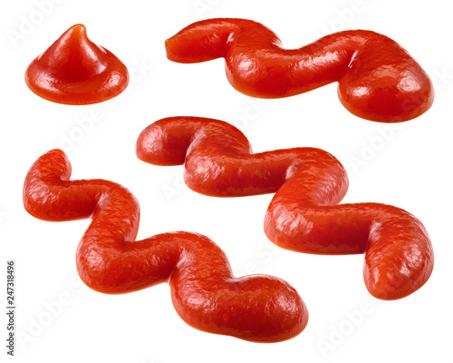Ketchup isolated. Tomato sauce. With clipping path.