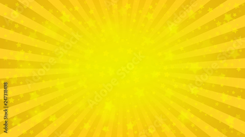 Bright yellow starry background